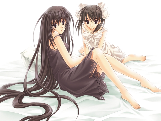 barefoot ever_17 feet komachi_tsugumi lingerie matsunaga_sara nightgown takigawa_yuu underwear