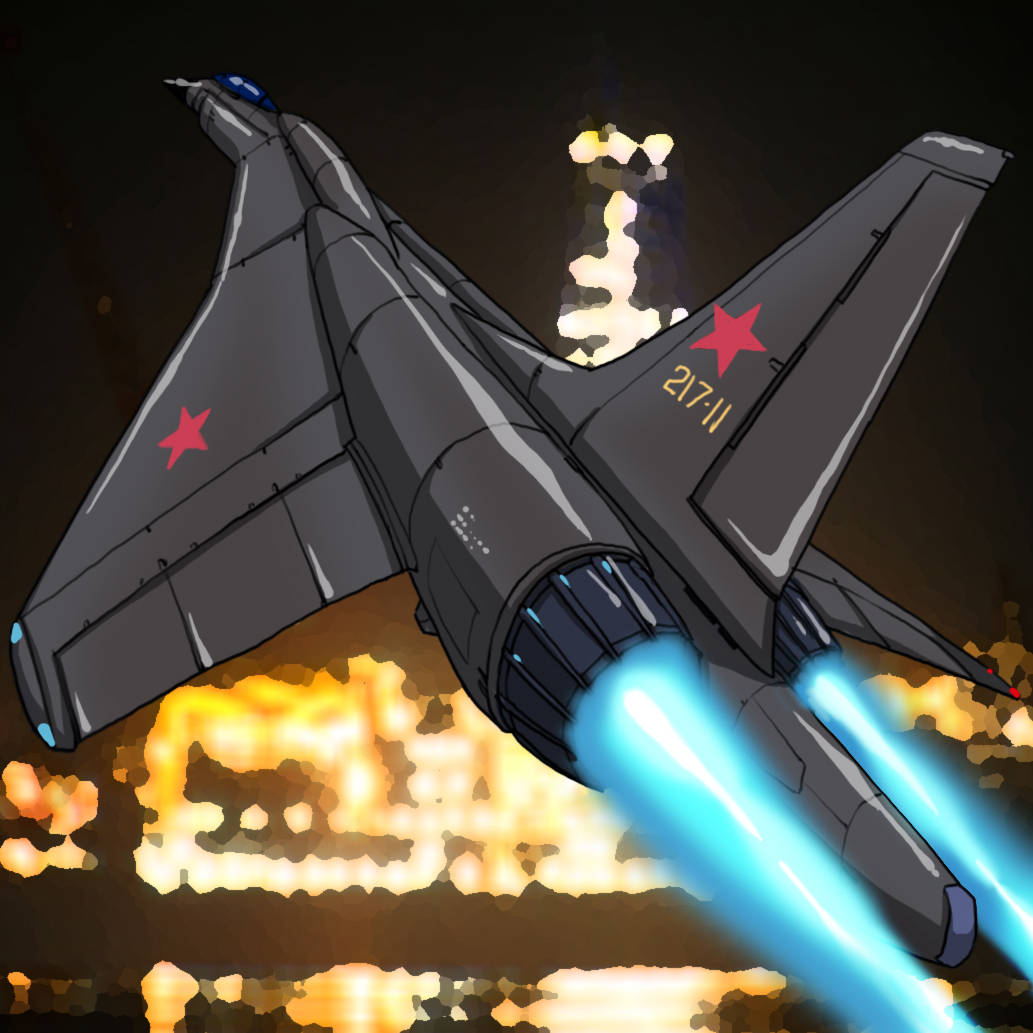 aircraft airplane future_war_198x hirodango jet su-28_black_dragon