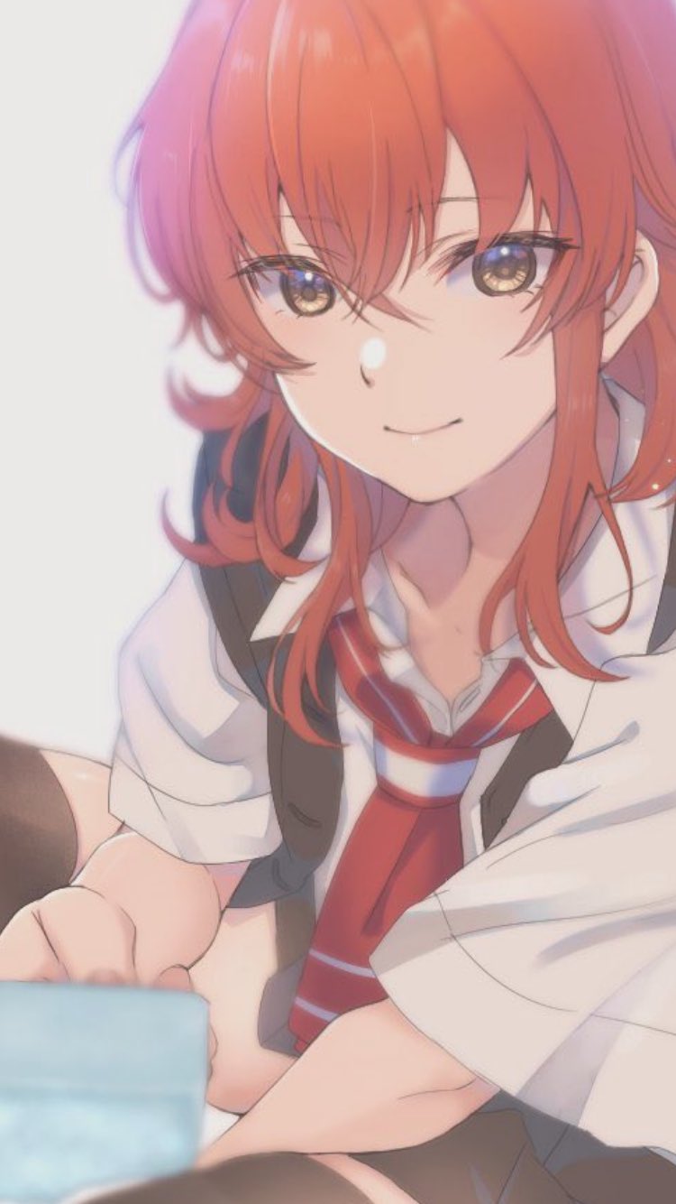 1girl arashi_(kancolle) black_vest breasts brown_eyes collared_shirt dress_shirt highres kantai_collection medium_breasts neckerchief red_hair red_neckerchief rinto_(rint_rnt) shirt solo upper_body vest white_shirt