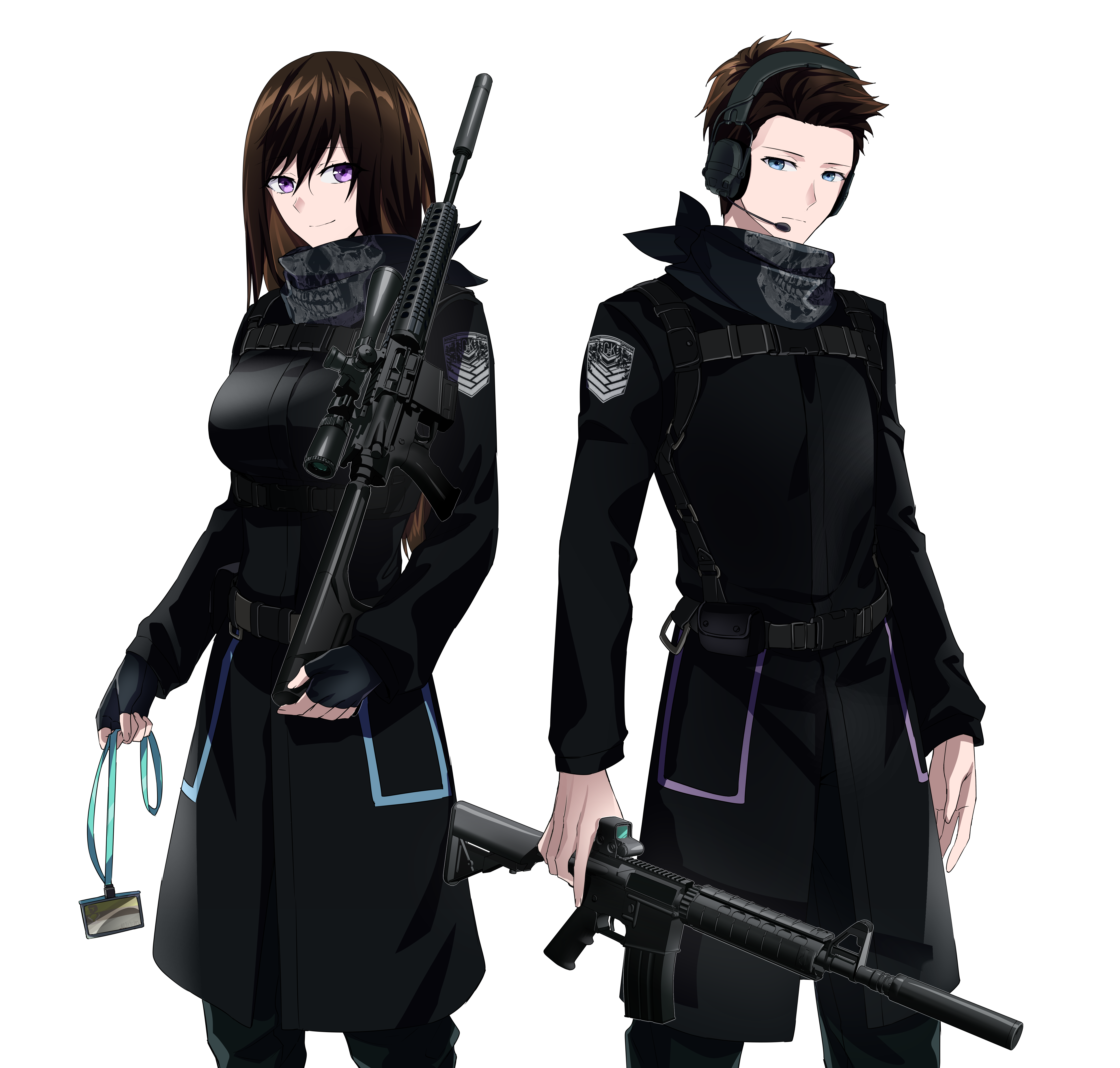 absurdres ar-10 battle_rifle counter-strike_(series) counter-strike_2 girls&#039;_frontline gun highres m4a4 rifle transparent_background weapon