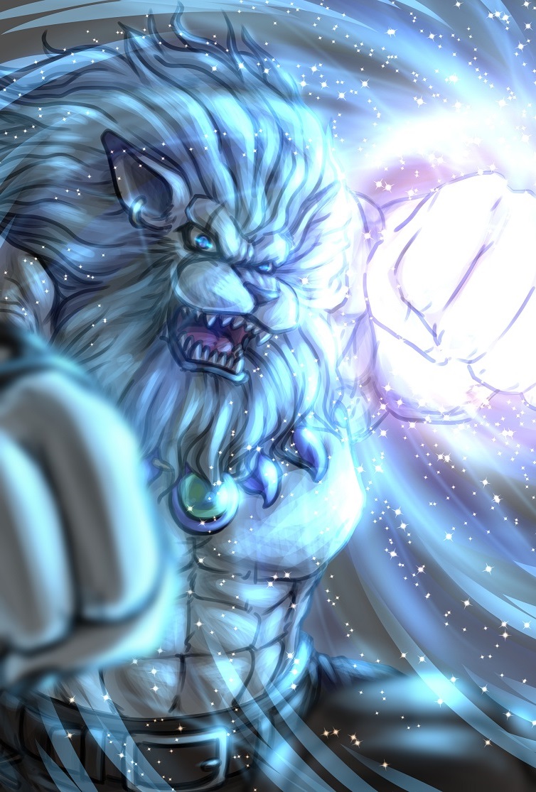 belt digimon earrings jewelry lion panjyamon punching scar