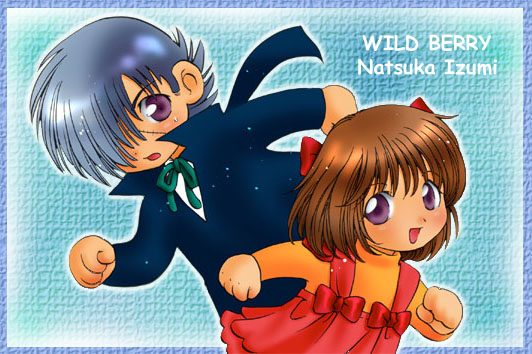 1boy 1girl artist_name bad_id black_coat black_hair black_jack_(character) black_jack_(series) blue_background blue_outline bob_cut bow brown_hair chibi clenched_hands coat commentary_request dress green_ribbon hair_bow hair_over_one_eye izumi_natsuka looking_at_another medium_hair neck_ribbon open_mouth orange_shirt outline pinafore_dress pinoko purple_eyes red_bow red_dress ribbon running scar scar_on_face shirt sleeveless sleeveless_dress stitches sweatdrop trench_coat turtleneck turtleneck_shirt upper_body