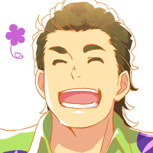 1boy ano_hi_mita_hana_no_namae_wo_bokutachi_wa_mada_shiranai. close-up closed_eyes commentary_request facing_viewer flower green_shirt hisakawa_tetsudou lowres maa-san_(dammerung) male_focus open_mouth shirt smile swept_bangs upper_body white_background