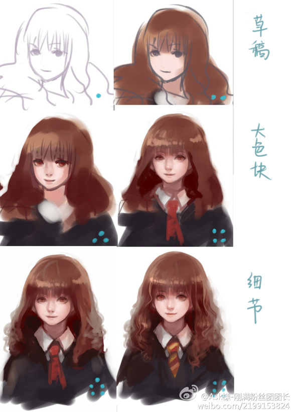 1girl ask_(askzy) black_coat brown_eyes closed_mouth coat curly_hair harry_potter_(series) hermione_granger long_hair necktie shirt white_background white_shirt wizarding_world