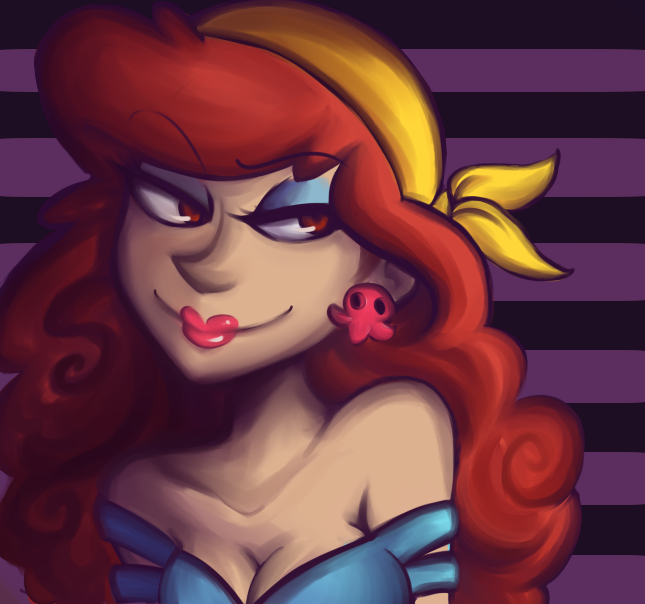 arettes bandana captain_syrup lips make makeup nintendo pants pirate red_eyes red_hair shoes tagme wario_land