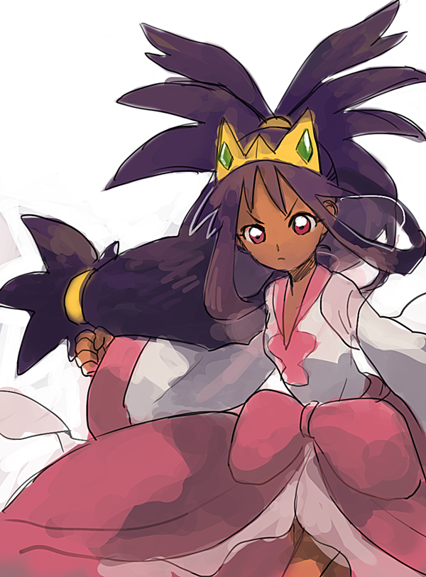 10s champion_(ragnarok_online) crown dark_skin image_sample iris_(pokemon) nintendo pixiv_sample pokemon pokemon_bw2 purple_hair red_eyes sanigo