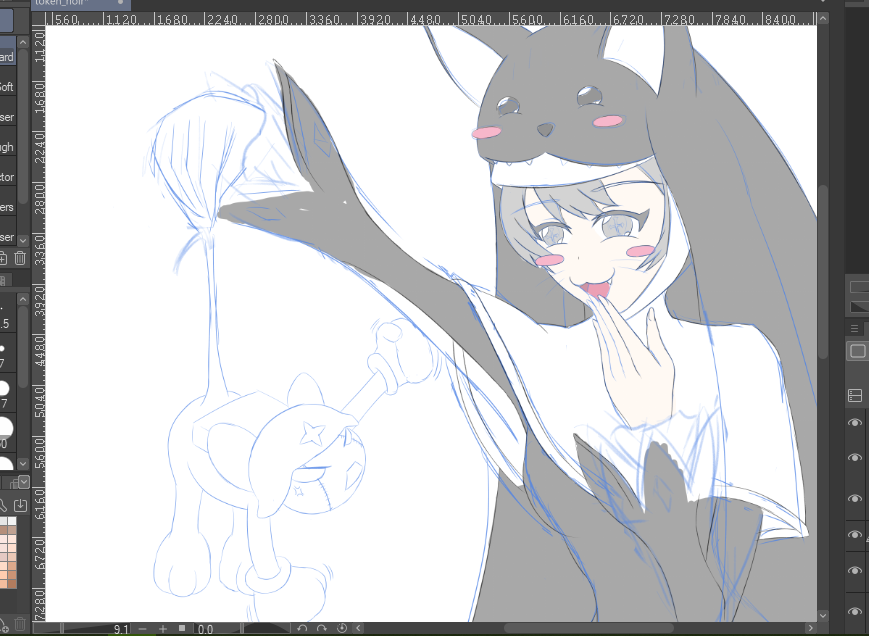 animal_hat cat_hat cendrillmon&#039;s_mouse digimon digimon_(creature) hat helmet nun sistermon_noir