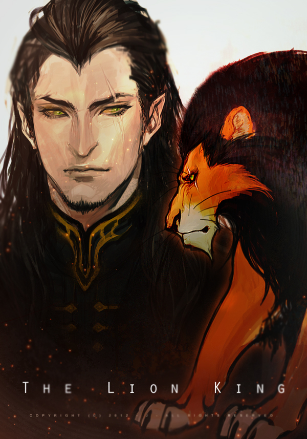 disney j_(onose1213) lion the_lion_king long_hair personification scar scar_(the_lion_king)