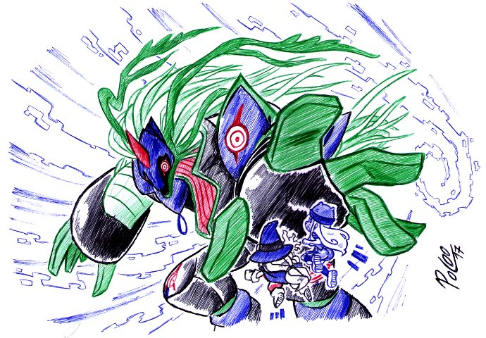 1boy 1girl algomon algomon_ultimate cape digimon digimon_frontier hat long_hair orimoto_izumi red_eyes skirt wizard wizard_hat wizarmon