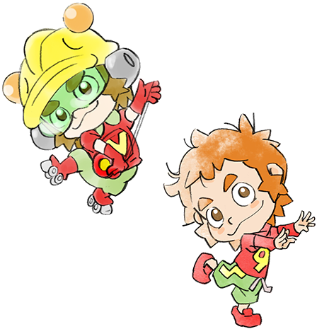 1boy 9-volt brown_hair child gloves green_pants helmet lowres multiple_views nintendo official_art pants red_footwear red_gloves red_shirt roller_skates shirt skates smile takeuchi_kou third-party_source warioware warioware:_get_it_together!