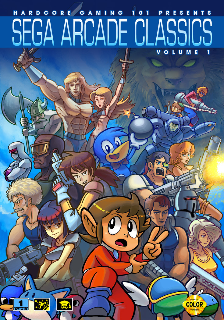 4girls 6+boys abs alex_kidd alex_kidd_(character) alien_storm alien_syndrome altered_beast arm_cannon armor ax_battler axe bad_id bald beard beret bikini bin_(dynamite_dux) bird blonde_hair blue_hair blue_male_swimwear blue_swim_briefs blunt_bangs bob_cut bomb boots bow bowtie breasts brown_hair cigarette company_connection cover crop_top crossed_arms crossover cyber_police_eswat dark_skin duck duke_oda dwarf dynamite_dux edger english_text everyone explosive facial_hair fake_horns fangs fantasy_zone firing gilius_thunderhead goggles golden_axe gordon_(alien_storm) gun hair_over_one_eye harrier_(character) hat helmet holding hood horned_helmet horns joe_(quartet) joe_musashi jonathan_kim juuouki karla_(alien_storm) lee_(quartet) long_hair male_swimwear mary_(alien_syndrome) mary_(quartet) mask mecha midriff monster_world monster_world_iv multiple_boys multiple_crossover multiple_girls muscular mustache navel ninja opa-opa open_mouth overalls pepelogoo pointy_ears ponytail power_armor quartet ricky_(alien_syndrome) rifle robot rock_paper_scissors scooter_(alien_storm) scouter sega shinobi_(arcade) shinobi_(game) short_hair sideburns smile space_harrier sunglasses swim_briefs swimsuit sword teddy_boy_blues topless_male tyris_flare underboob v vambraces weapon werewolf white_hair