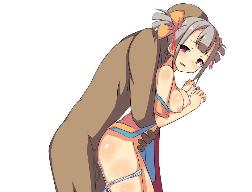 1boy 1girl anime_coloring ass_blush bent_over blush bow breasts breasts_out censored clothed_female_nude_male completely_nude cowboy_shot embarrassed faceless faceless_male game_cg grey_hair hair_between_eyes hair_ribbon half-closed_eyes hands_up hetero holding_another&#039;s_waist hug hug_from_behind japanese_clothes kimono looking_back medium_breasts mizuha_(toraware_no_kami-sama) mosaic_censoring nipples nude open_clothes open_kimono open_mouth panties penis raised_inner_eyebrows red_eyes red_ribbon ribbon sex sex_from_behind short_hair short_kimono shoulder_blush simple_background sleeveless sleeveless_kimono standing standing_sex tachinori_buranko tearing_up tears testicles thigh_blush thighs toraware_no_kami-sama_to_tabi_no_shoujo transparent_background twintails underwear variant_set wavy_mouth white_panties yellow_bow yellow_kimono