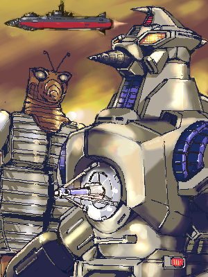aircraft alien atragon battleship cannon chest_cannon cruiser_submarine directed-energy_weapon drill energy_cannon energy_weapon flying_submarine giant giant_monster giant_robot godzilla_(series) godzilla_vs._spacegodzilla gotengo gunship kaiju kamisimo_90 lowres maser_cannon mecha military military_vehicle moguera monster multiple_persona plasma_cannon plasma_maser_cannon robot ship space_monster submarine the_mysterians toho vtol warship watercraft weapon yellow_eyes