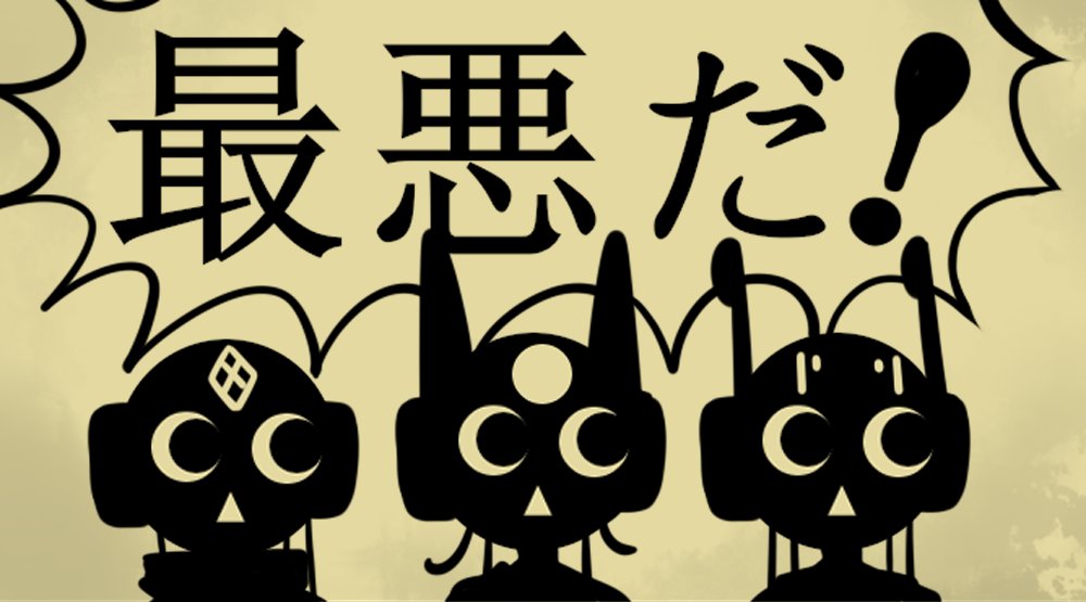1girl 2boys cable circle_facial_mark crescent_moon facial_mark five_pebbles forehead_mark iterator_(rain_world) kuame_03 looking_to_the_side looks_to_the_moon monochrome moon multiple_boys musekinin_shuugoutai_(synthesizer_v) no_significant_harassment rain_world robot robot_ears shadow speech_bubble triangle_mouth white_background x x_facial_mark