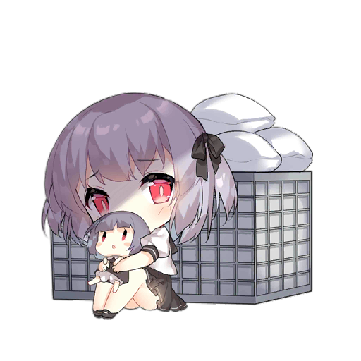 2girls :o behind_cover black_ribbon black_sailor_collar black_shoes black_skirt blush blush_stickers brown_dress carrying carrying_person chibi covered_mouth crate defense_fairy_(girls&#039;_frontline) dress fairy_(girls&#039;_frontline) full_body girls&#039;_frontline grey_hair hair_ribbon hug looking_at_viewer looking_up multiple_girls official_art puffy_short_sleeves puffy_sleeves red_eyes ribbon sailor_collar sandbag saru scared school_uniform shadow shirt shoes short_hair short_sleeves simple_background sitting skirt slit_pupils third-party_source transparent_background white_shirt |_|