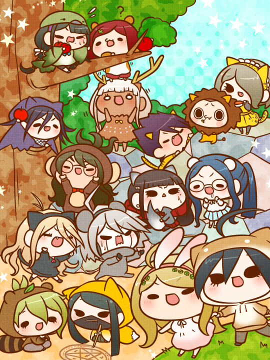 6+boys 6+girls ? absurdly_long_hair ahoge akamatsu_kaede alternate_costume amami_rantaro animal_costume animal_ear_hairband animal_ears animal_hood animal_print antenna_hair antlers apple arms_up bare_arms bare_legs bare_shoulders barefoot bat_costume bat_ears beak bear bear_costume bear_ears beret bird bird_costume bird_hat bird_tail black-framed_eyewear black_dress black_eyes black_footwear black_gloves black_hair black_hairband black_mask black_pantyhose black_ribbon black_scarf black_shorts blonde_hair blue_footwear blue_hair blue_ribbon blue_skirt blue_sky blunt_bangs blush_stickers bob_cut bodysuit boots bow bowtie brown_dress brown_footwear brown_hair brown_hoodie brown_jumpsuit brown_sleeves brushing_another&#039;s_hair brushing_hair cat_costume cat_ear_hairband cat_ears cat_tail chasing checkered_clothes checkered_scarf chibi cloak closed_eyes closed_mouth clover_hair_ornament collared_jacket commentary_request covered_mouth crossed_arms crossed_legs danganronpa_(series) danganronpa_v3:_killing_harmony dark-skinned_female dark_skin day deer_antlers deer_costume deer_ears deer_print drawing_(action) dress drooling earrings ears_through_headwear everyone eyelashes facial_hair fake_animal_ears fake_antlers fake_tail fang fang_out fleeing flying_sweatdrops food four-leaf_clover_hair_ornament fox_costume fox_ears fox_hood fox_tail frilled_hairband frills fruit glasses gloves goatee grass green_dress green_hair green_hat grey_hair grey_jacket grey_jumpsuit grey_pants grey_pantyhose grey_shirt hair_between_eyes hair_bow hair_brush hair_ornament hair_over_one_eye hair_scrunchie hair_spread_out hair_through_hood hairband hairclip hamster_costume hamster_ears hand_on_own_chin hands_on_own_chin harukawa_maki hat high_collar hill holding holding_food holding_fruit holding_hair_brush holding_hands holding_stick hood hood_up hoodie horns hoshi_ryoma hugging_own_tail hugging_tail in_tree infinity_symbol iruma_miu jacket jewelry jumpsuit k1-b0 kneeling leaf leaf_on_head leopard_print light_blush lion_costume lion_ears lion_tail long_hair long_sleeves looking_at_another low_twintails magic_circle mane mask medium_dress messy_hair miniskirt mole mole_under_mouth momota_kaito monkey_costume monkey_ears motion_lines mouse_costume mouse_ears mouse_tail mouth_hold mouth_mask multiple_boys multiple_girls neck_ribbon oma_kokichi open_mouth outdoors outstretched_arm pale_skin pants pantyhose parrot pink_dress pink_hairband pink_shoes pleated_skirt polar_bear ponytail puffy_long_sleeves puffy_pants puffy_sleeves purple_cloak purple_hair purple_hairband purple_hat rabbit_ear_hairband rabbit_ears raccoon_costume raccoon_ears raccoon_hood reaching red_bow red_bowtie red_footwear red_hair red_pants red_ribbon red_scrunchie red_skirt ribbon rock round_eyewear saihara_shuichi scarf scrunchie shinguji_korekiyo shirogane_tsumugi shirt shoes short_dress short_hair shorts sidelocks sitting sitting_in_tree sitting_on_branch skirt sky sleeveless sleeveless_dress sleeves_past_wrists smile solid_oval_eyes spiked_hair stalk_in_mouth standing_on_another&#039;s_head star_(symbol) stick straight_hair stud_earrings sweatdrop sweater tail tiger_costume tiger_ears tiger_print tiger_tail tojo_kirumi traditional_bowtie tree triangle_mouth turtleneck_jumpsuit twintails two-tone_scarf unmoving_pattern v-shaped_eyebrows very_long_hair wavy_mouth white_bow white_eyes white_footwear white_hair white_scarf white_shirt white_sweater wide_sleeves wolf_costume wolf_ears wolf_tail yellow_bodysuit yellow_bow yellow_bowtie yellow_dress yellow_hairband yellow_jumpsuit yonaga_angie yumaru_(marumarumaru) yumeno_himiko zipper zipper_pull_tab