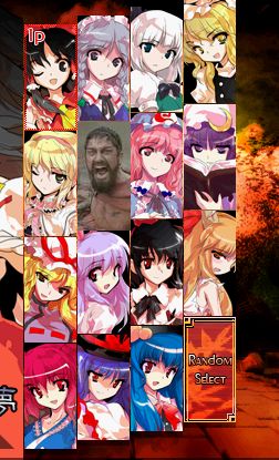 1boy 300_(movie) 6+girls king_leonidas leonidas lowres multiple_girls tagme touhou what