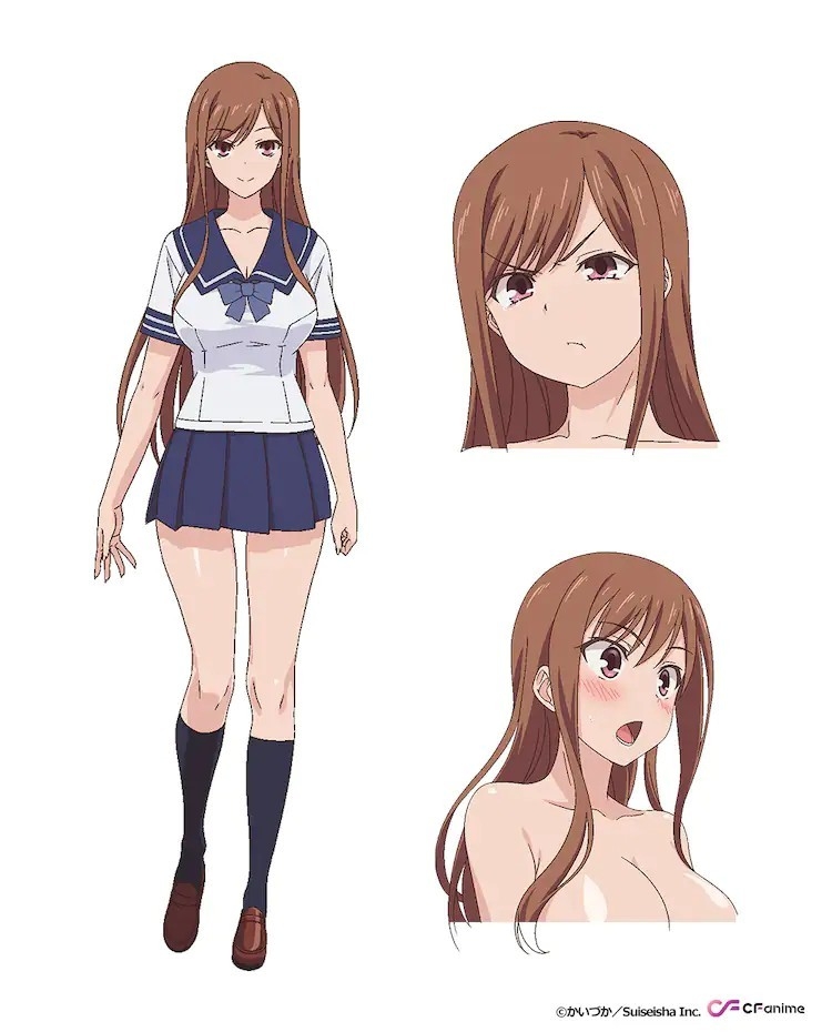1girl ayane_shirakawa official_art overflow_(anime) reference_sheet tagme