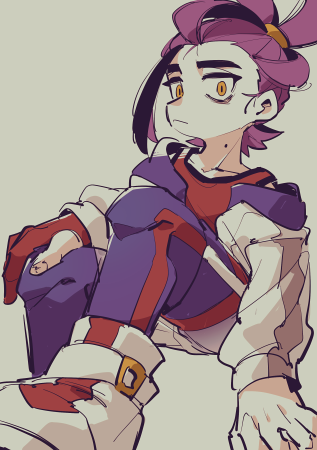 1boy :&lt; black_hair black_trim blue_jacket blue_leggings blue_shorts blue_stripe buckle collarbone colored_inner_hair commentary_request frown full_body gloves grey_jacket grey_stripe hair_tie hair_tied hair_up hairband hand_on_knee hand_on_own_knee in_air jacket kieran_(pokemon) leggings leggings_under_shorts long_sleeved_jacket long_sleeves looking_at_viewer loose_hair_strand lunchbox_(artist) male_focus midair mole mole_on_neck multicolored_footwear multicolored_hair multicolored_jacket multicolored_leggings multicolored_shorts nintendo partially_fingerless_gloves pokemon pokemon_sv ponytail purple_hair red_footwear red_gloves red_leggings red_shorts red_stripe red_tank_top shirt short_hair shorts simple_background single_glove sitting tank_top two-tone_hair white_background white_footwear white_jacket white_shorts white_stripe yellow_eyes