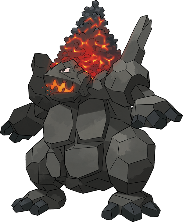 artist_request coal coalossal full_body gen_8_pokemon glowing_hot glowing_mouth nintendo no_humans official_art open_mouth pokemon pokemon_(creature) pokemon_focus pokemon_swsh solo standing third-party_source transparent_background