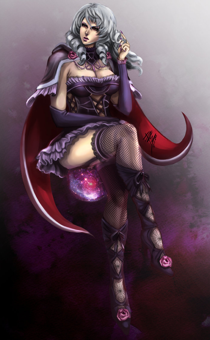 1girl breasts cleavage drill_hair namco silver_hair skirt soul_calibur soulcalibur soulcalibur_v viola_(soulcalibur)