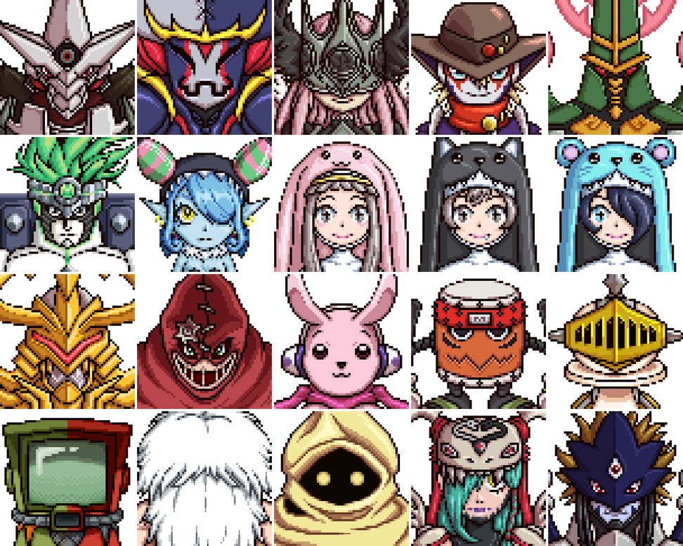 appmon beautymon beelzebumon_(digimon_xros_wars) biomon charismon clockmon cutemon dantemon deusmon digimon dondokomon fakemon_(appmon) jijimon mervamon mienumon monitamon pawnchessmon_white sateramon sistermon_blanc sistermon_ciel sistermon_noir wisemon