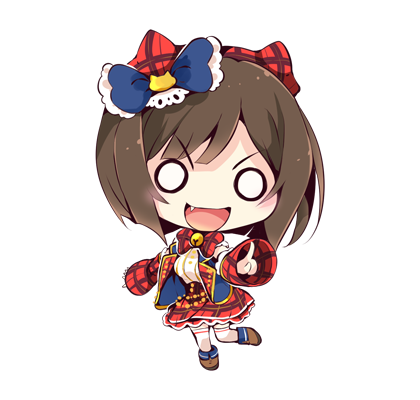 1girl animal_ear_headwear animal_ears beads beret blue_bow blue_vest blunt_bangs blunt_ends boots bow brown_boots brown_hair buttons cat_ears chibi collared_vest detached_sleeves fake_animal_ears fang frilled_bow frilled_shirt frills hair_bow hat high-waist_skirt idol idolmaster idolmaster_cinderella_girls lapels leg_up light_blush long_sleeves lowres maekawa_miku miniskirt notched_lapels o_o open_clothes open_mouth open_vest plaid_clothes plaid_hat plaid_skirt plaid_sleeves pointing pointing_at_viewer red_hat red_skirt red_sleeves shirt short_hair simple_background skirt sleeveless sleeveless_shirt sleeves_past_wrists smile solo standing thighhighs usoneko v-shaped_eyebrows vest white_background white_shirt white_thighhighs zettai_ryouiki