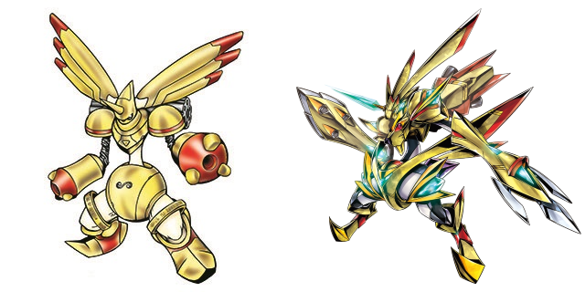 armor crests_(digimon) digimon digimon_(creature) official_art rapidmon_(armor) rapidmon_x-antibody simple_background white_background