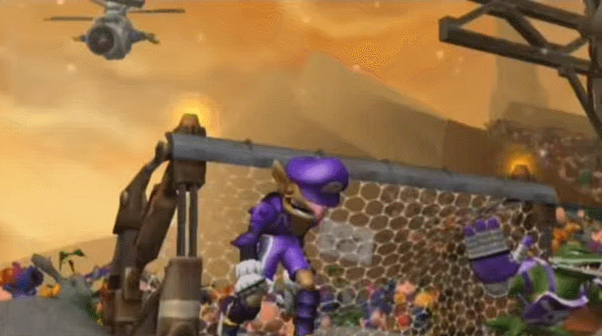 00s 2007 2boys 3d angry animated animated_gif armor brown_hair colored_skin crowd emblem facial_hair fourth_wall game_screenshot gauntlets goal green_skin kritter male_focus mario_(series) mario_strikers_(series) mario_strikers_charged multiple_boys mustache nintendo pointy_ears punching screaming shoulder_pads skinny soccer spotlight stadium staring super_mario_bros._1 tail walking waluigi