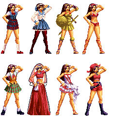asamiya_athena bikini cosplay cowboy_hat hair_ornament hat idol princess_athena princess_athena_(cosplay) psycho_soldier shcool_uniform shield star_(symbol) star_hair_ornament swimsuit sword the_king_of_fighters weapon