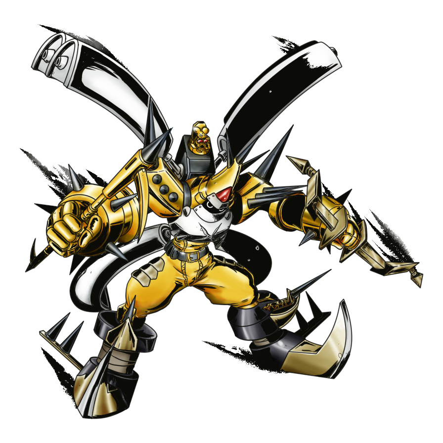 belt deadlyaxemon deadlytuwarmon deadlytuwarmon_hell_mode digimon digimon_(creature) fusion ninja simple_background tuwarmon tyutyumon white_background