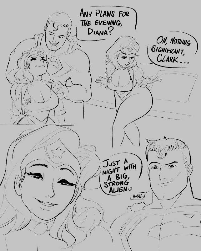 clark_kent couple dc_comics diana_prince superman superman_(series) wonder_woman wonder_woman_(series)