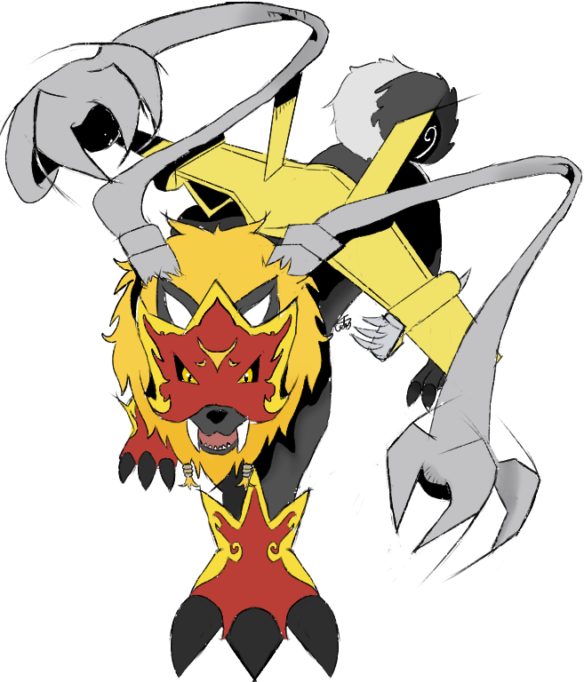 armor blackgaogamon claws digimon digimon_(creature) fusion mask original shadramon sparrowmon