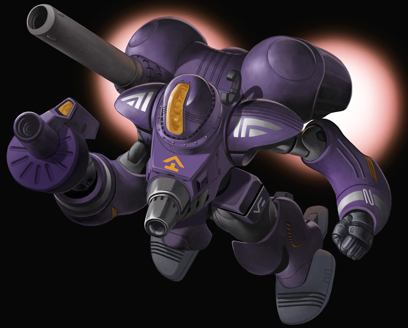 1980s_(style) alien armor cannon choujikuu_yousai_macross flemenmik flying gun janome-gotyou janome_gochou macross mecha no_humans nousjadeul-ger oldschool power_armor realistic retro_artstyle robot science_fiction space weapon zentradi