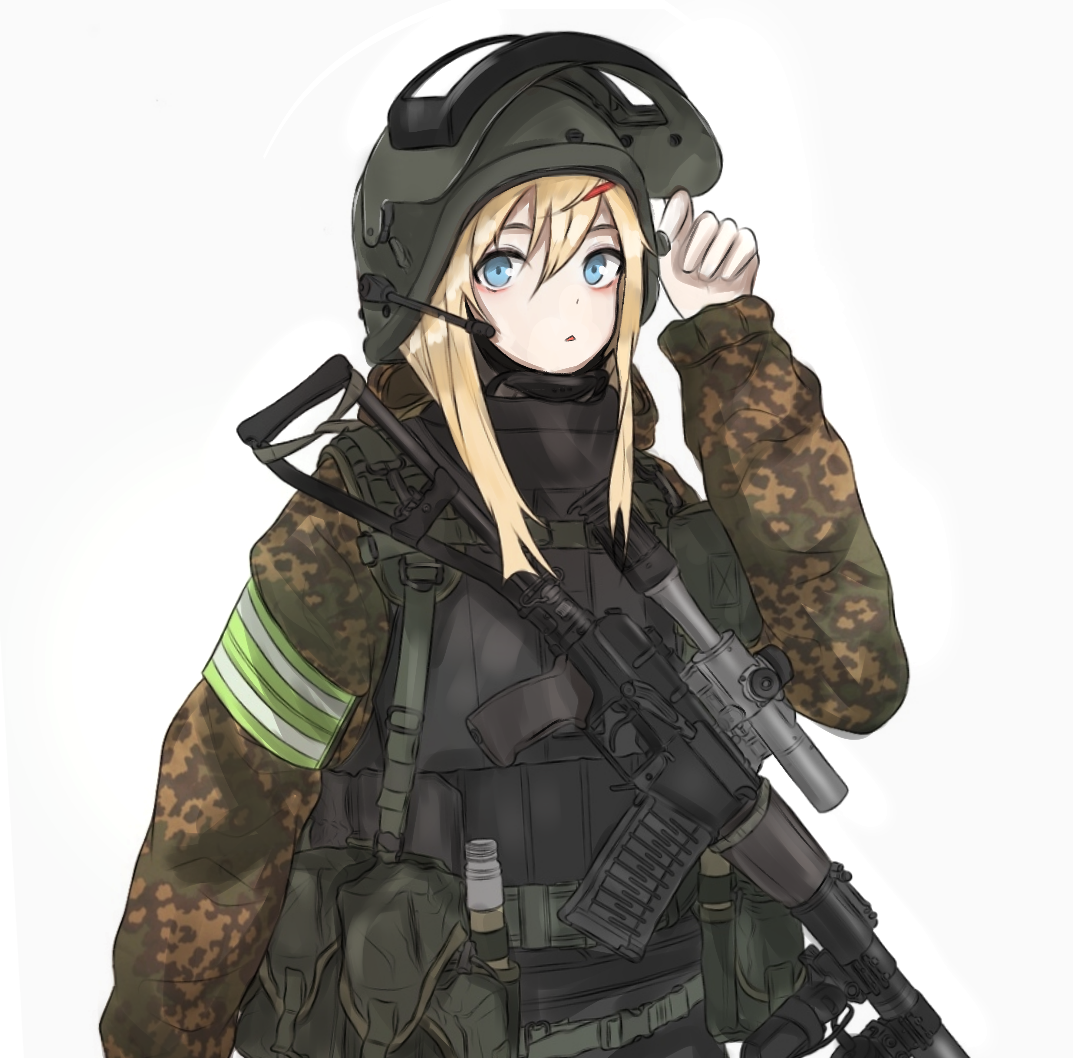 absurdres armband as_val assault_rifle ballistic_face_mask ballistic_face_shield ballistic_helmet body_armor bulletproof_vest camouflage face_shield gun helmet highres integral_suppressor integrally-suppressed_firearm kalashnikov_rifle military military_uniform rifle russia sniper_rifle suppressor toz_(tulsky_oruzheiny_zavod) tsniitochmash tula_arms_plant weapon