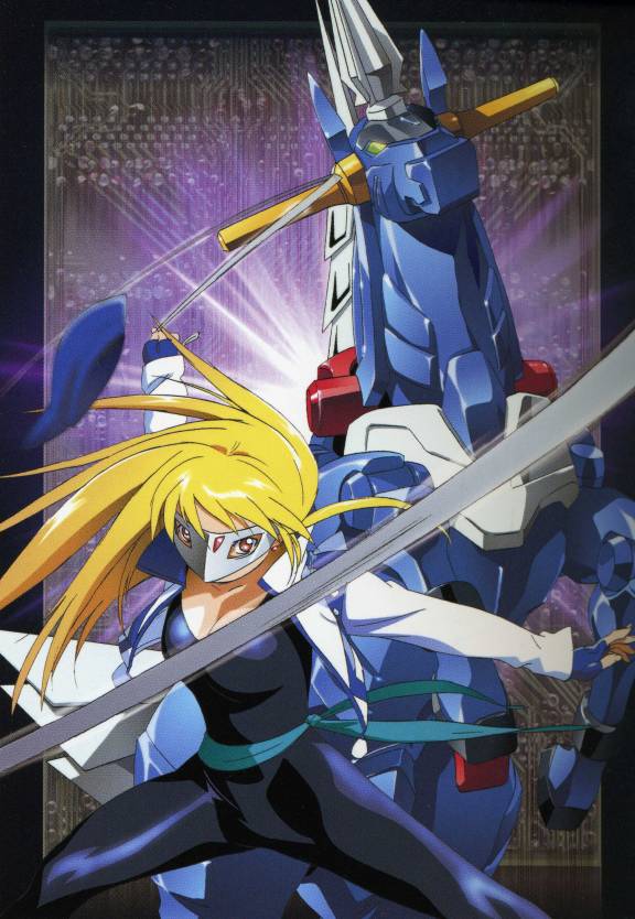 00s blonde_hair gear_fighter_dendou gear_senshi_dendou mask mecha official_art robot solo vega_(dendoh)