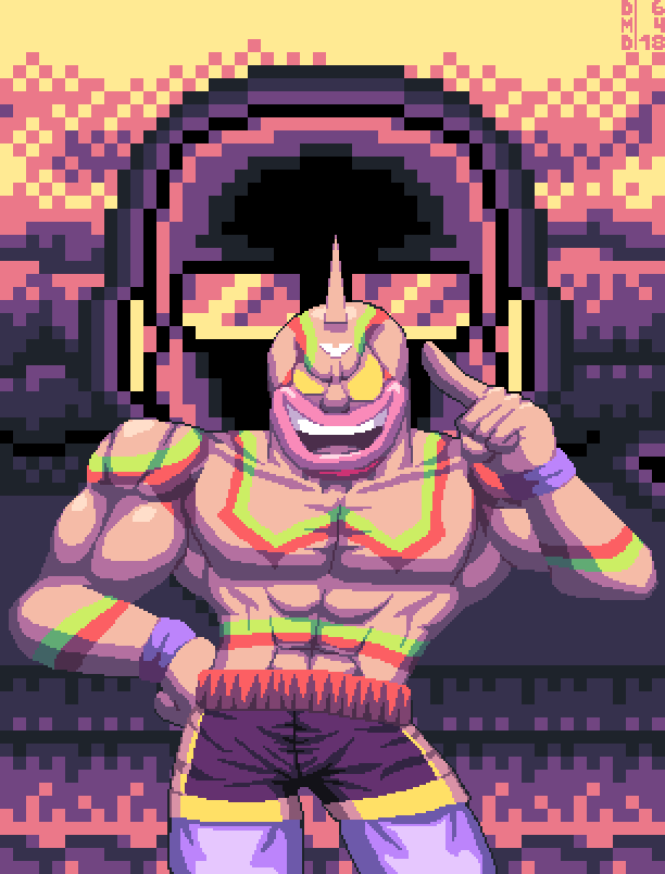 2boys abs armor artist_request biceps blank_eyes evil_eyes evil_grin evil_smile glasses god_of_intelligence grin hand_on_own_hip index_finger_raised kinnikuman kinnikuman_super_phoenix large_pectorals looking_at_viewer mask multiple_boys muscular pants pectorals shaded_face simple_background smile wrestling wrestling_outfit