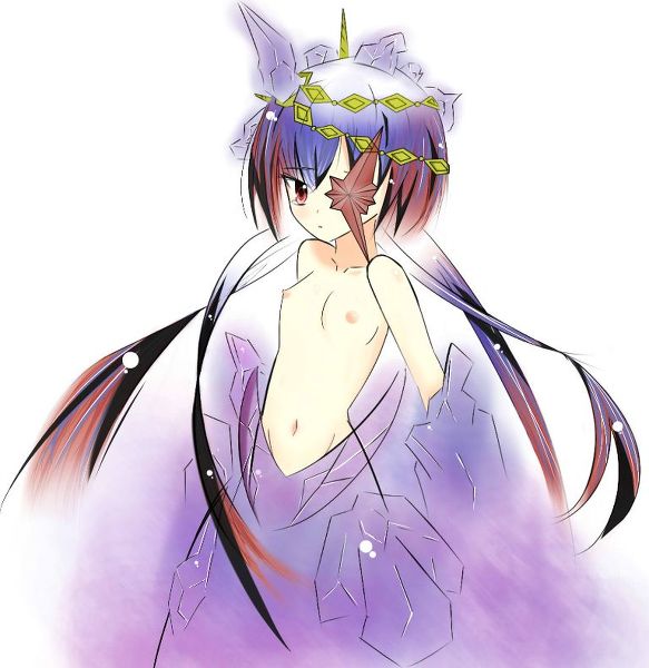 alfa_system bare_shoulders crystal multicolored_hair navel nude razalis red_eyes tales_of_(series) tales_of_the_world tales_of_the_world_radiant_mythology_3