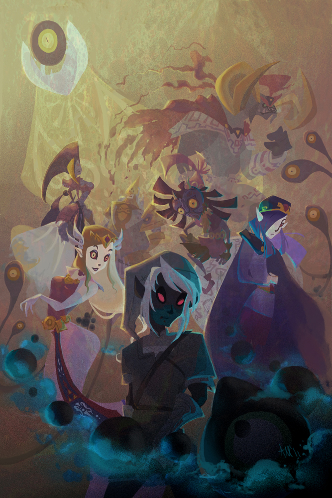 2girls 4boys 4others ann_marcellino aura bellum breasts cleavage commentary corruption dark_link dark_persona english_commentary floating ganon green_eyes hat long_hair looking_at_another looking_at_viewer looking_back looking_to_the_side majora_(entity) malladus mask multiple_boys multiple_girls multiple_others nightmare_(zelda) nintendo onox pointy_ears possessed possession princess_zelda red_eyes short_hair skull_kid the_legend_of_zelda the_legend_of_zelda:_four_swords the_legend_of_zelda:_link&#039;s_awakening the_legend_of_zelda:_majora&#039;s_mask the_legend_of_zelda:_ocarina_of_time the_legend_of_zelda:_oracle_of_ages the_legend_of_zelda:_oracle_of_seasons the_legend_of_zelda:_phantom_hourglass the_legend_of_zelda:_spirit_tracks the_legend_of_zelda_(nes) vaati veran white_hair yellow_eyes zelda_ii:_the_adventure_of_link