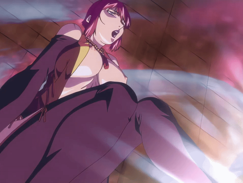 00s 1girl 2007 animated animated_gif anime_screenshot bare_shoulders bead_necklace beads bible_black bible_black_new_testament bouncing_breasts breasts detached_sleeves jewelry large_breasts lipstick long_sleeves makeup mature_female monk necklace nipples nun open_clothes purple_eyes red_hair religious revealing_clothes room shin_bible_black short_hair sitting smoke tagme takashiro_hiroko tight_clothes