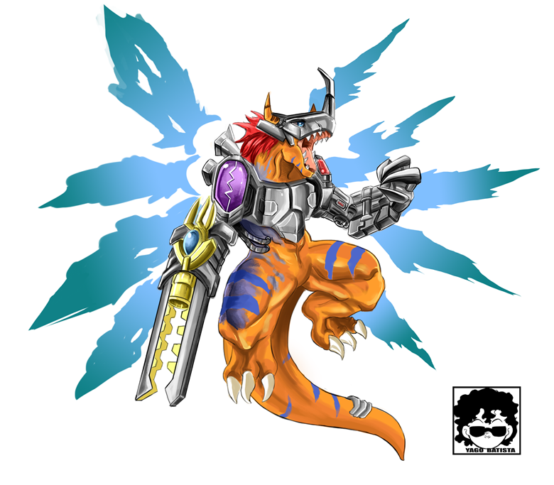 digimon digimon_(creature) metalgreymon metalgreymon_alterous_mode metalgreymon_x-antibody original sharp_teeth teeth tyrannosaurus_rex wings