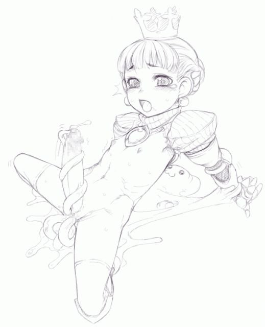 1futa anal armor atlus blush bottomless crown cum futanari futasub gradriel gradriel_de_valendia greyscale kuontendou loli monochrome nude penis princess_crown pussy rape slime_(substance) solo_focus spread_legs tentaclejob tentacles thighhighs wet