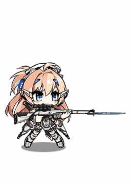 1girl ahoge animated animated_gif armor armored_boots armored_dress bayonet blonde_hair blue_eyes blush blush_stickers body_armor bodysuit boots breasts brown_dress cleavage cleavage_cutout closed_mouth clothing_cutout coilgun corset dao_(weapon) detached_collar detached_sleeves dress drooping energy_blade female_focus full_body gewehr_88 girls&#039;_frontline gun hair_ornament hanyang_type_88_(girls&#039;_frontline) hanyang_type_88_(mod3)_(girls&#039;_frontline) headdress holding holding_gun holding_weapon knee_boots large_breasts long_hair lowres magnetic_weapon military military_uniform necktie official_alternate_costume one_side_up rifle rocket saru science_fiction scope scouter shoulder_armor simple_background sleeve_cuffs smile sniper_rifle solo sword weapon weapon_on_back white_background white_boots wrist_cuffs