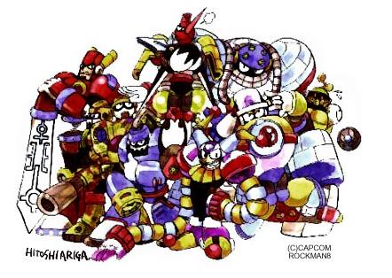 aqua_man_(mega_man) ariga_hitoshi astro_man capcom clown_man frost_man grenade_man lowres mega_man_(classic) mega_man_(series) mega_man_8 search_man sword_man tengu_man