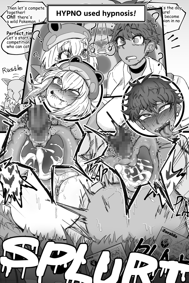 2boys 2girls ahegao alice_(alice_x) anus ass blush breasts censored clothed_sex clothes cum cum_in_pussy dark-skinned_female dark_skin earrings gen_1_pokemon hypno hypnosis interracial jewelry looking_at_viewer lying mating_press medium_breasts mind_control monochrome mosaic_censoring multiple_boys multiple_girls nintendo open_mouth original piercing pokemon pokemon_sv rolling_eyes short_hair smile tongue tongue_out vaginal x-ray zoraida_(nyantcha)