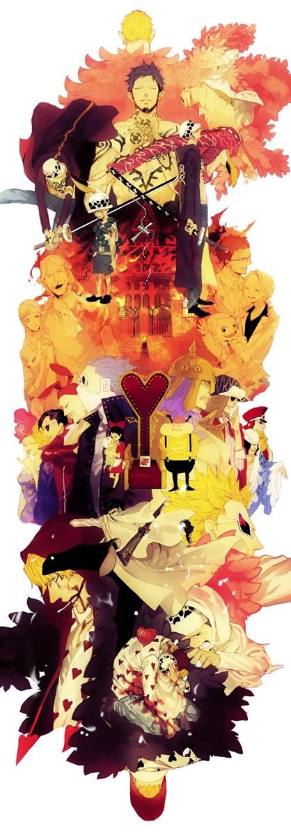 4girls 6+boys aged_down baby_5 beard black_hair blonde_hair blood blue_hair buffalo_(one_piece) cigarette crying death dellinger_(one_piece) diamante_(one_piece) donquixote&#039;s_mother_(one_piece) donquixote_doflamingo donquixote_homing donquixote_pirates donquixote_rocinante earrings facial_hair family giolla gladius_(one_piece) glasses hat heart heart_print jewelry lao_g_(one_piece) long_hair machvise multiple_boys multiple_girls natsume_(ntm_62) one_piece pica_(one_piece) scar senor_pink short_hair smoking sunglasses sword tattoo throne trafalgar&#039;s_father_(one_piece) trafalgar&#039;s_mother_(one_piece) trafalgar_lami trafalgar_law trebol_(one_piece) vergo_(one_piece) weapon