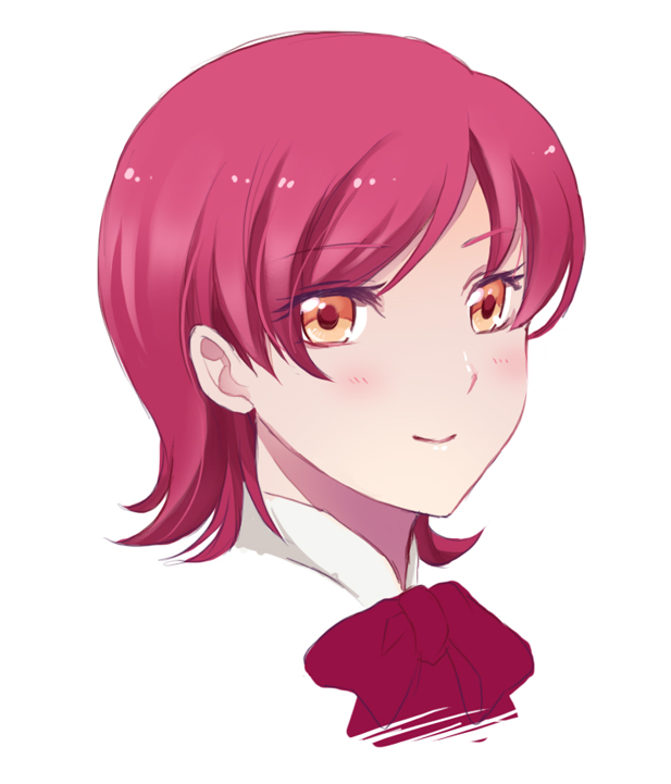 1girl bad_id bad_pixiv_id brown_eyes fate/zero fate_(series) female_focus hachi_(gaoo) orange_eyes portrait red_hair short_hair sola-ui_nuada-re_sophia-ri solo