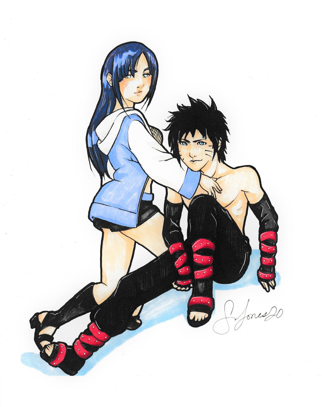 1boy 1girl artist_request bare_shoulders black_hair blue_eyes blue_hair closed_mouth couple dark_blue_hair highres hood hood_down hooded_jacket hoodie hyuuga_hinata jacket long_hair looking_at_viewer naruto:_road_to_ninja naruto_(series) naruto_shippuuden purple_eyes short_hair simple_background source_request topless_female topless_male uzumaki_naruto white_background white_eyes