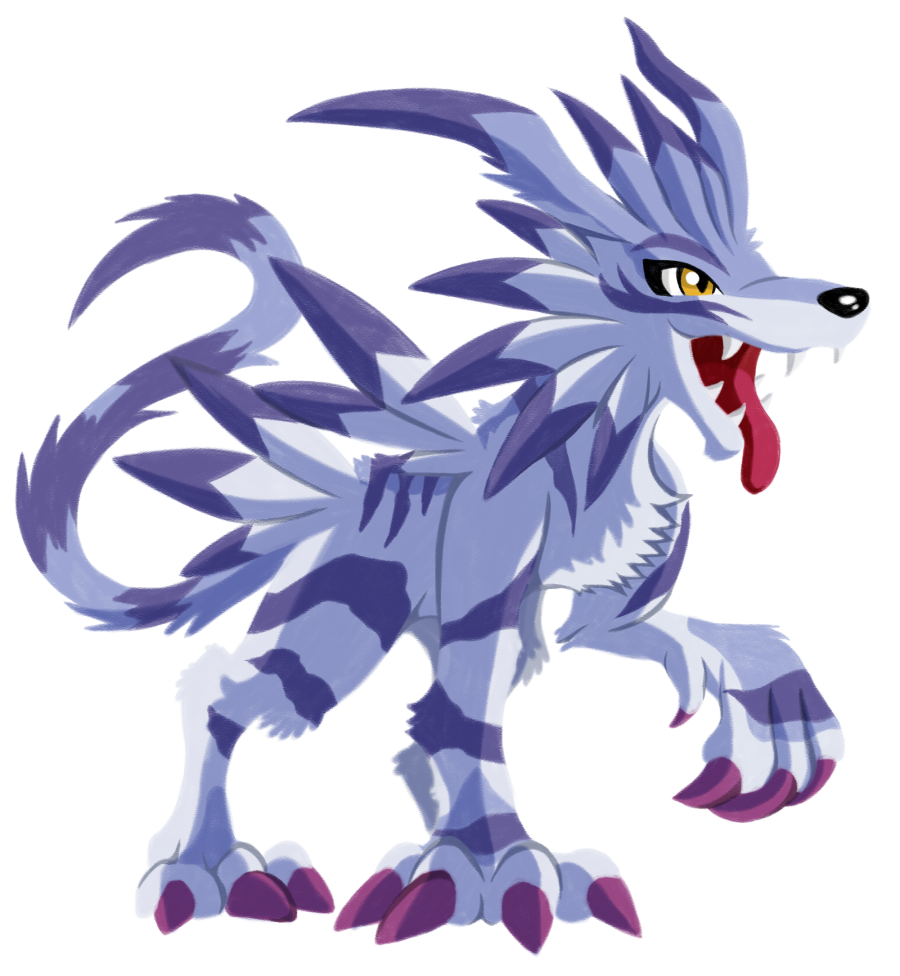 ana_ilda digimon digimon_(creature) garurumon