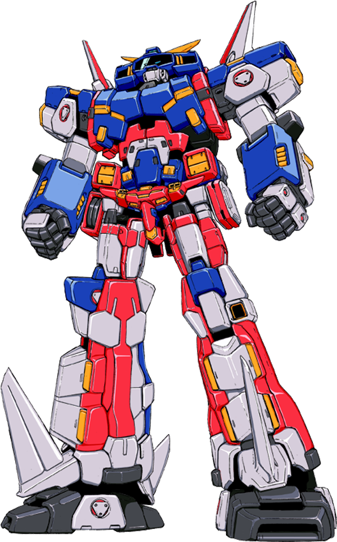 blue_eyes clenched_hands looking_up mecha no_humans official_art robot science_fiction solo srx super_robot super_robot_wars super_robot_wars_original_generation transparent_background v-fin